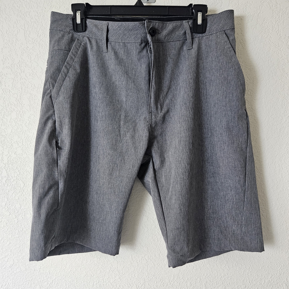 Kenneth Cole Charcoal Flat Front Shorts